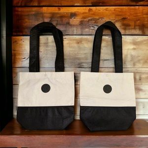 LULULEMON Black and White Shopping Tote set of 2
